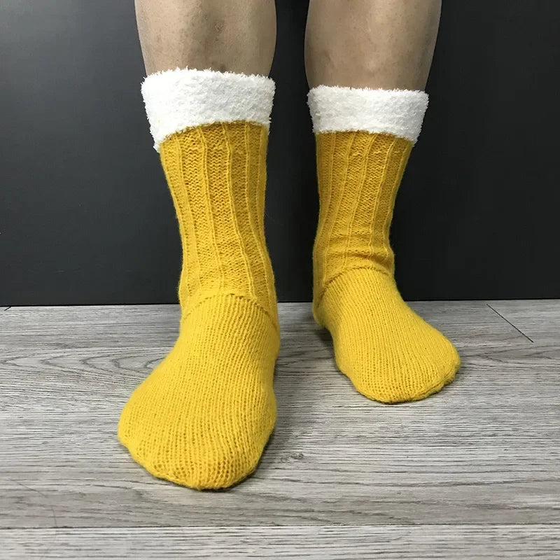 Unisex sokker med ølkrusmotiv – sokker med ølskum til Oktoberfest