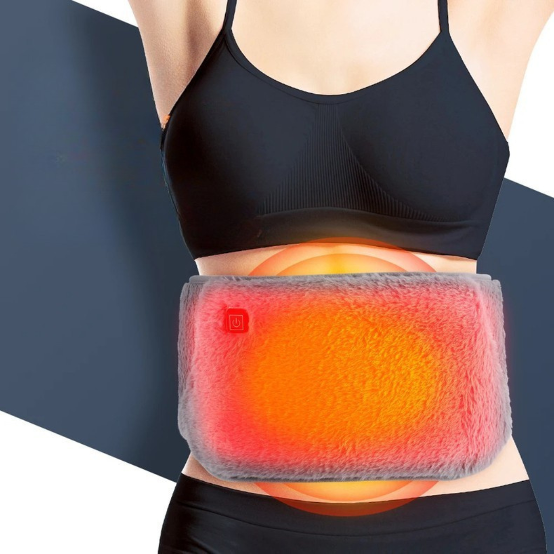 USB Heating Belt with Temperature Control – Soft Velvet for Heating Waist and Hands, 45-65°C, Portable, 105 x 20 cm