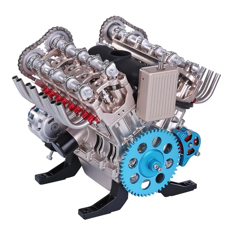 V8 Legacy Engine Decor | A Timeless Tribute to the Legendary V8 Engine in an Elegant Decorative Form.