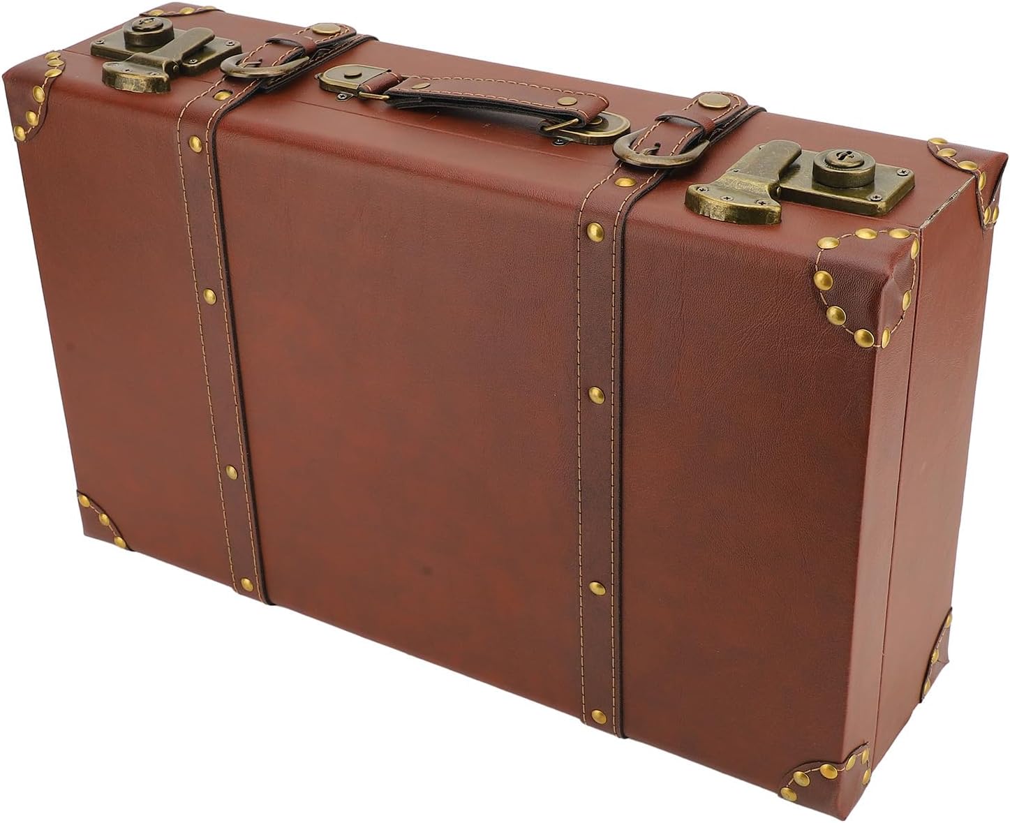 Vintage Leather Carry-On Overnight Case with Alloy Lock – Heritage Brown
