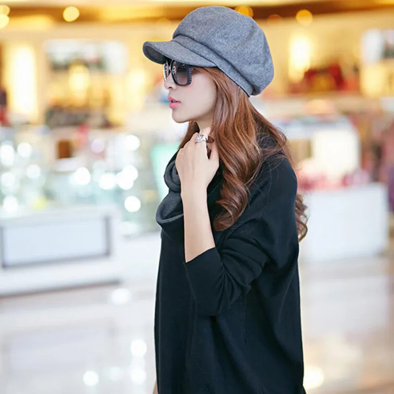 Vintage Style Ball Cap for Winter Comfort