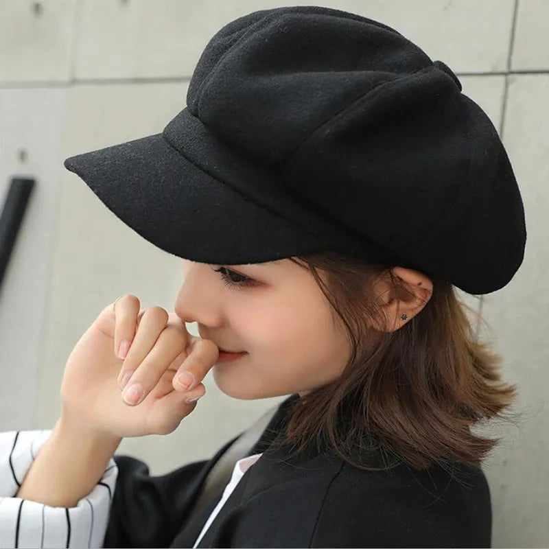 Vintage Style Ball Cap for Winter Comfort