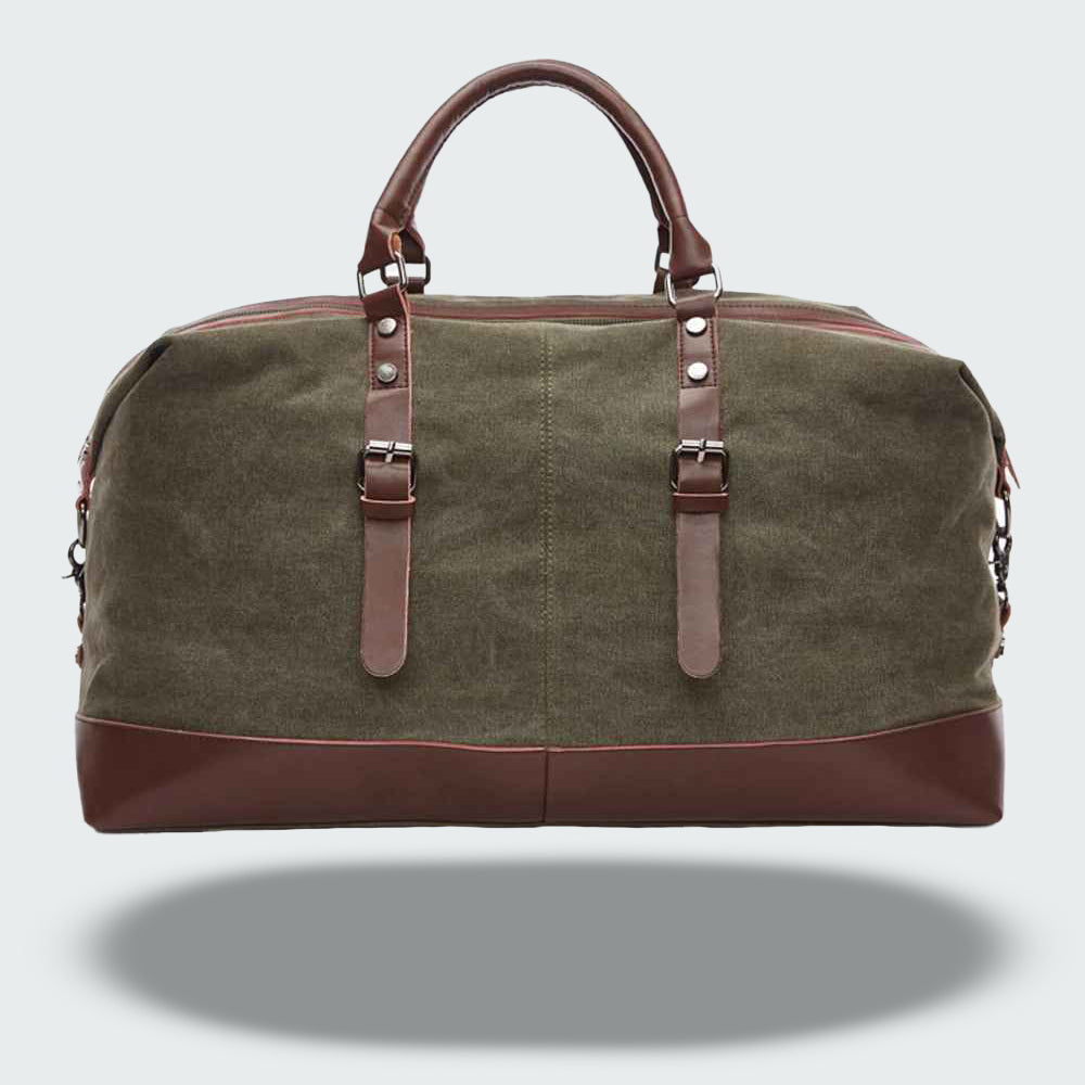 Vintage Waxed Canvas Travel Bag | Classic Weekend Bag