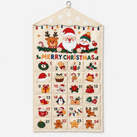 Væghængt adventskalender i lærred