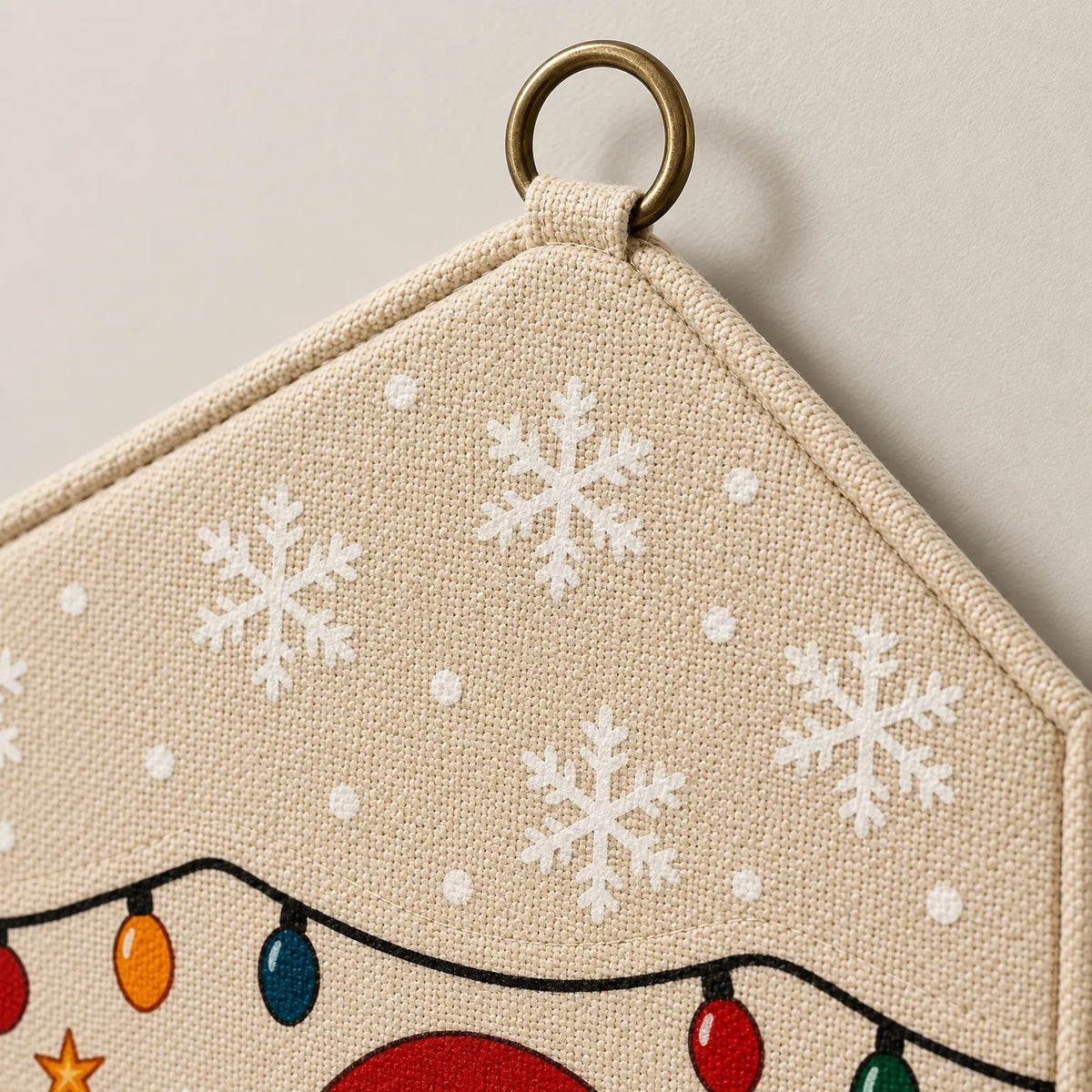 Væghængt adventskalender i lærred