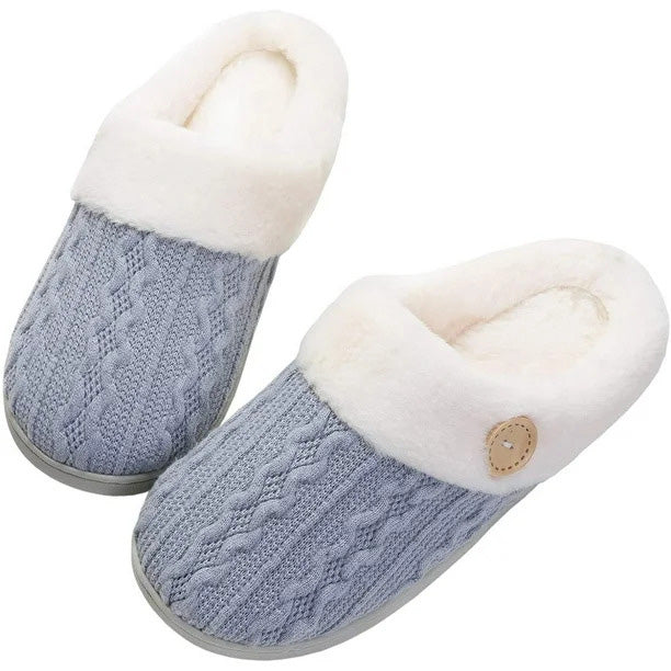 Warm Indoor Slippers for Cold Feet - Non-Slip Sole
