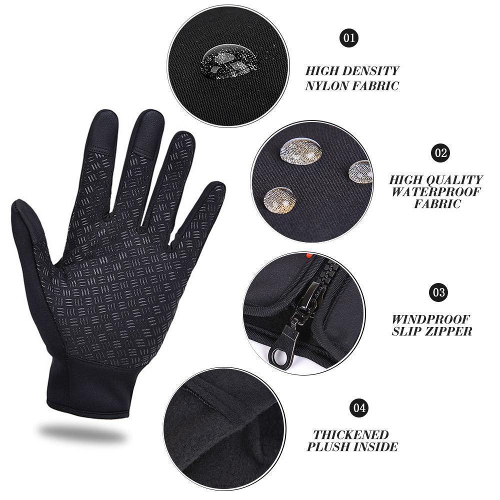 Warm Thermal Gloves for Cycling, Running, Driving