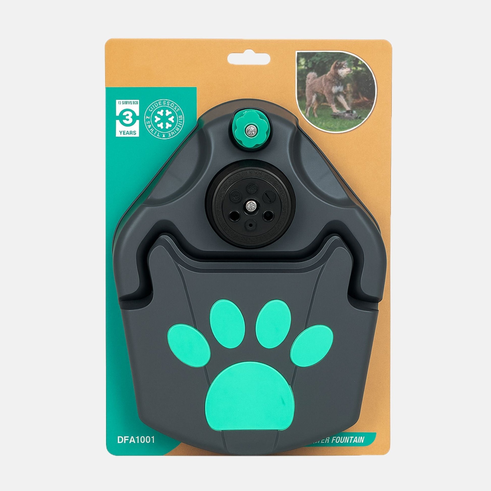 Water Fountain with Paw - Fountain for Dogs