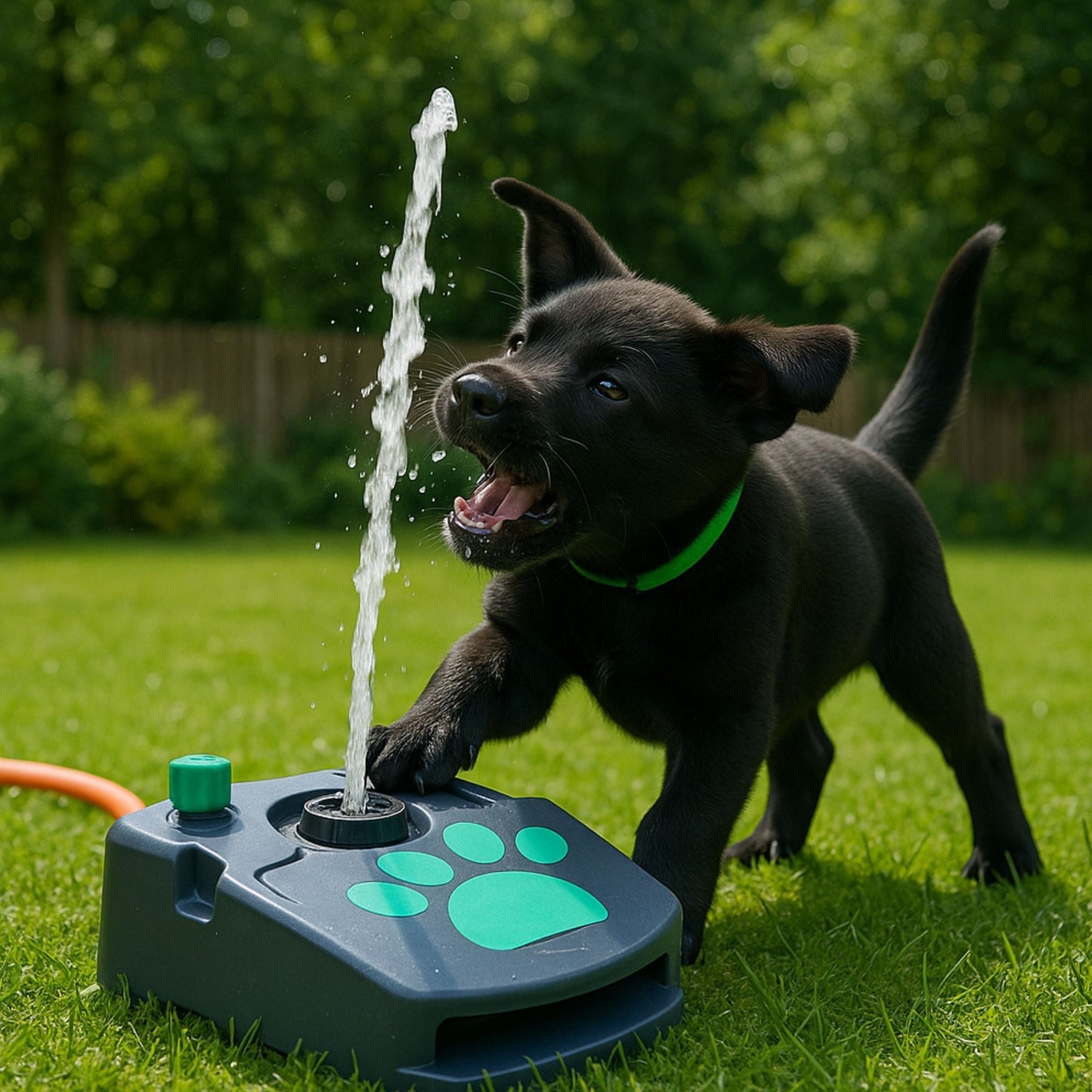 Water Fountain with Paw - Fountain for Dogs