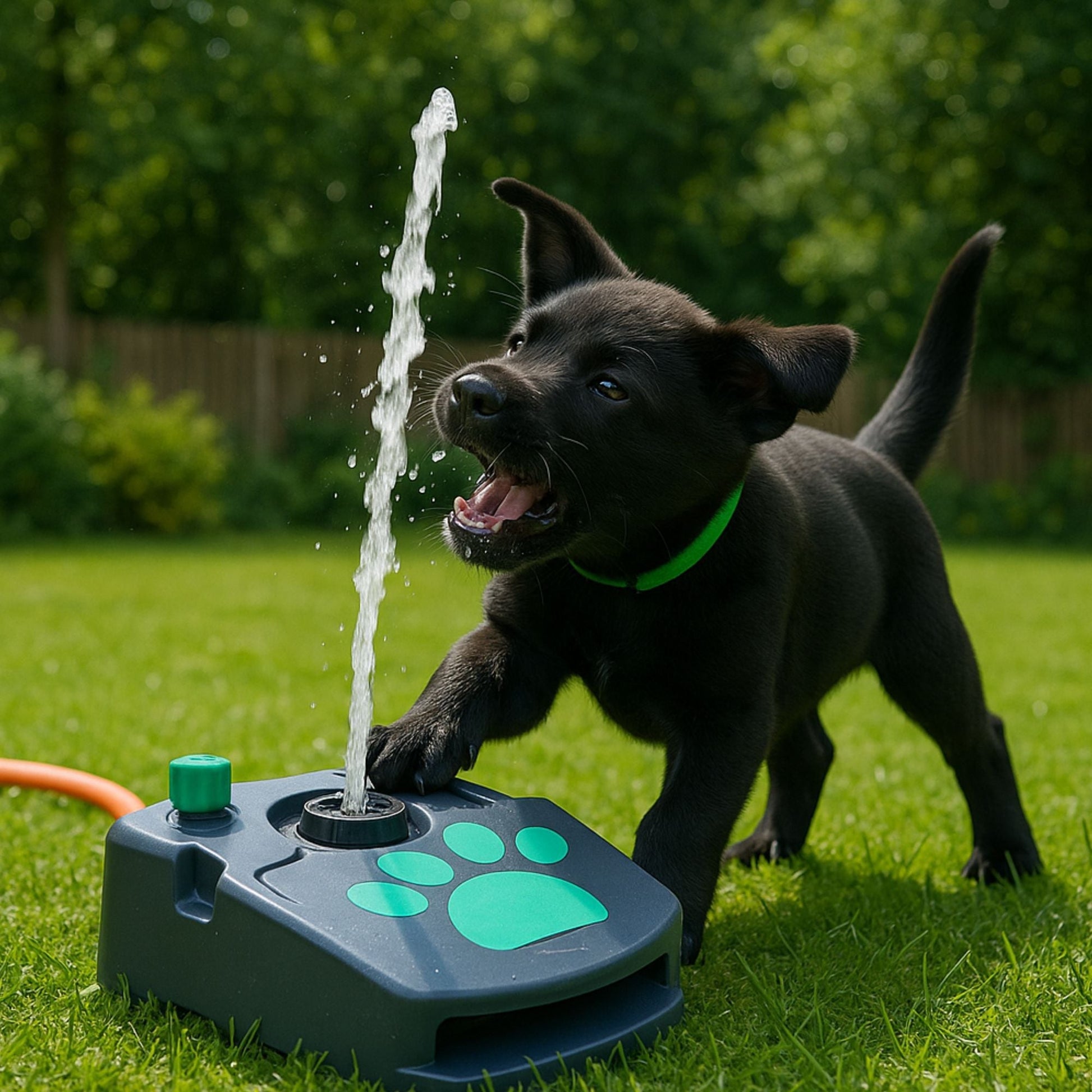 Water Fountain with Paw - Fountain for Dogs