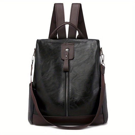 Women's Backpack in Vegan PU Leather with a Safe Design