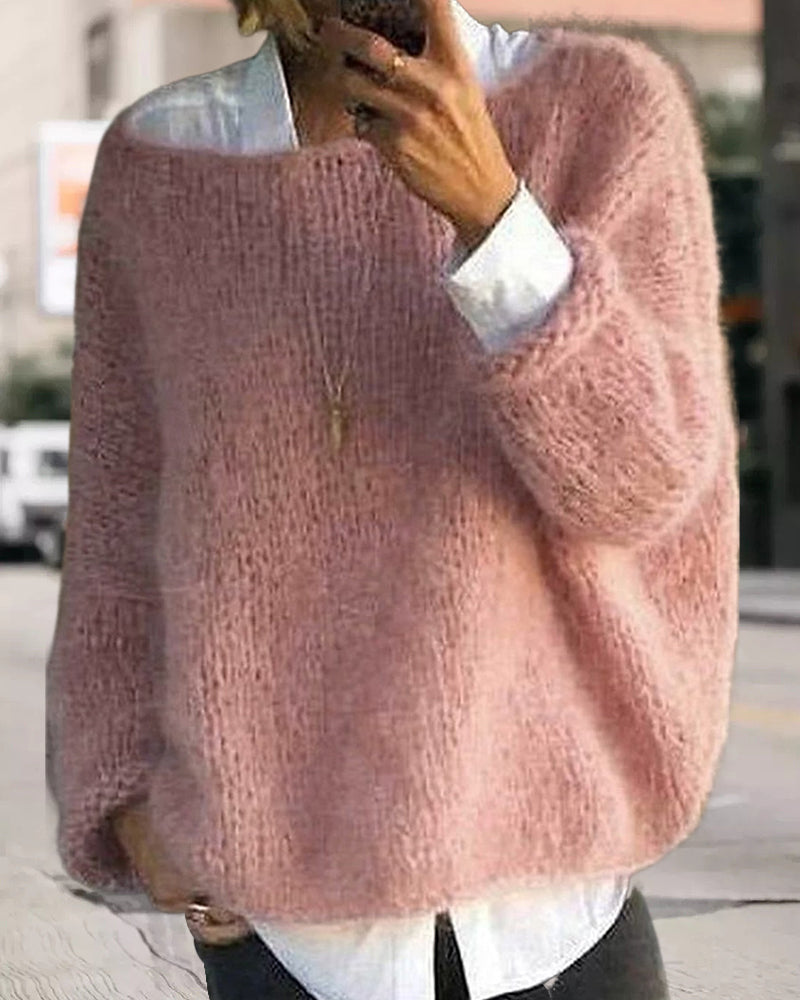 Women's Classic Off-the-Shoulder Knitted Jumper