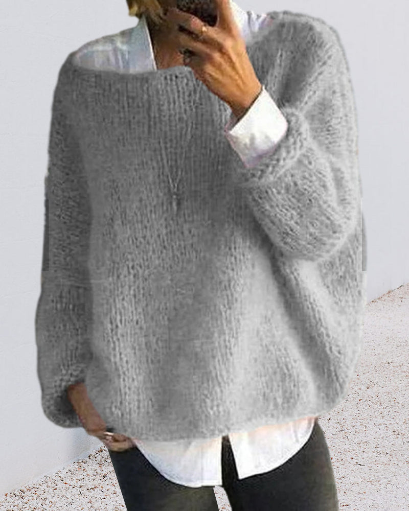 Women's Classic Off-the-Shoulder Knitted Jumper