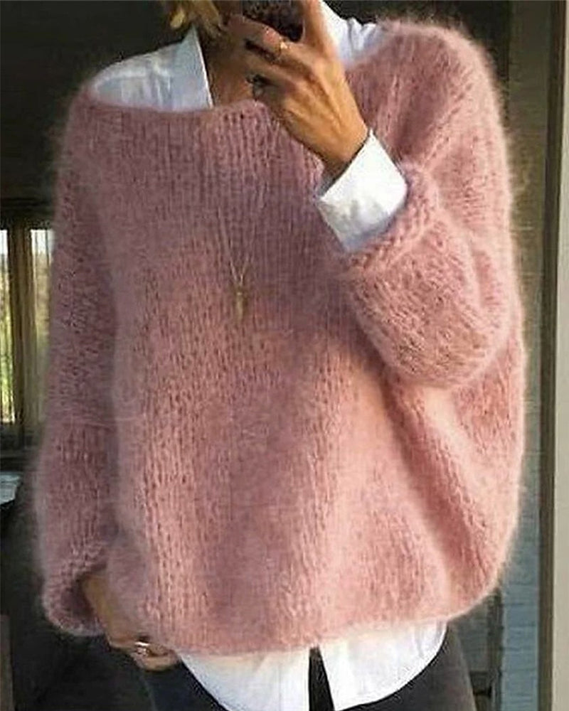 Women's Classic Off-the-Shoulder Knitted Jumper