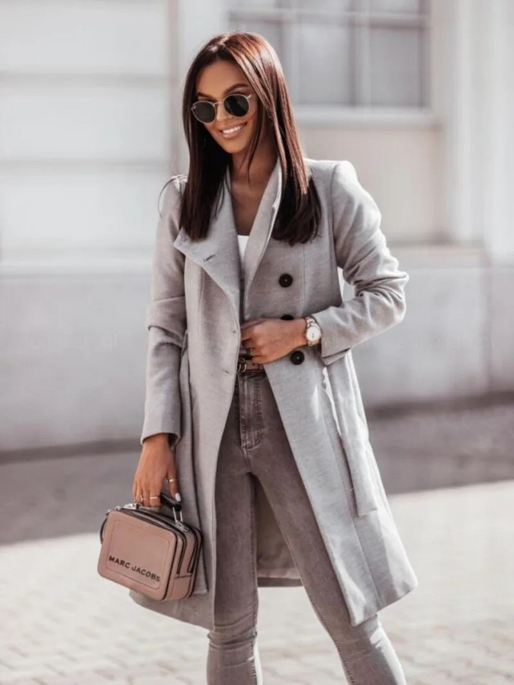 Women's Elegant, Slim-Fit Trench Coat - Autumn Collection