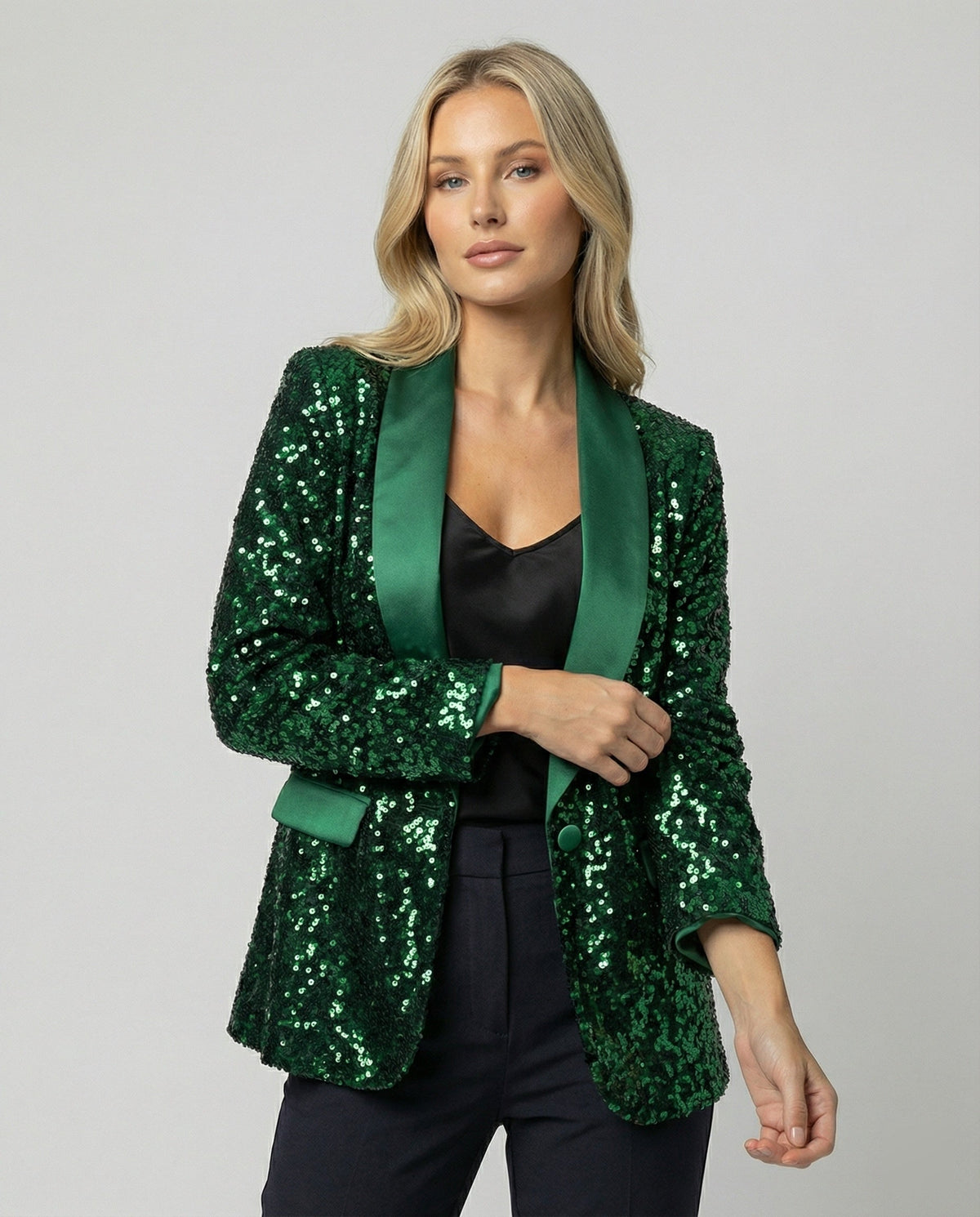 Glitterblazer til kvinder