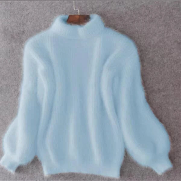 Dames sweater i løs uldstrik - behagelig og elegant med en moderne stil