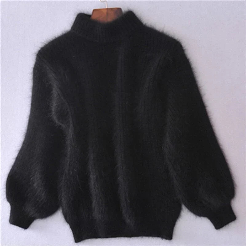Dames sweater i løs uldstrik - behagelig og elegant med en moderne stil