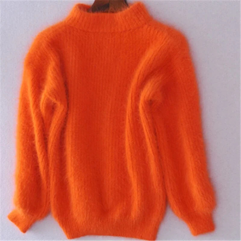 Dames sweater i løs uldstrik - behagelig og elegant med en moderne stil
