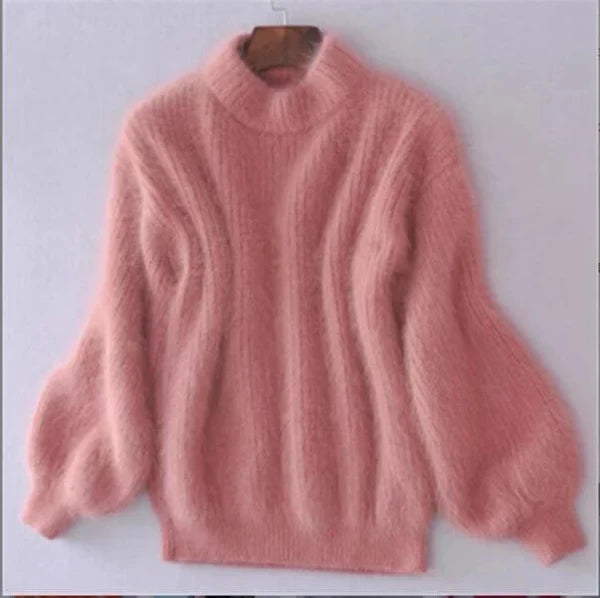 Dames sweater i løs uldstrik - behagelig og elegant med en moderne stil