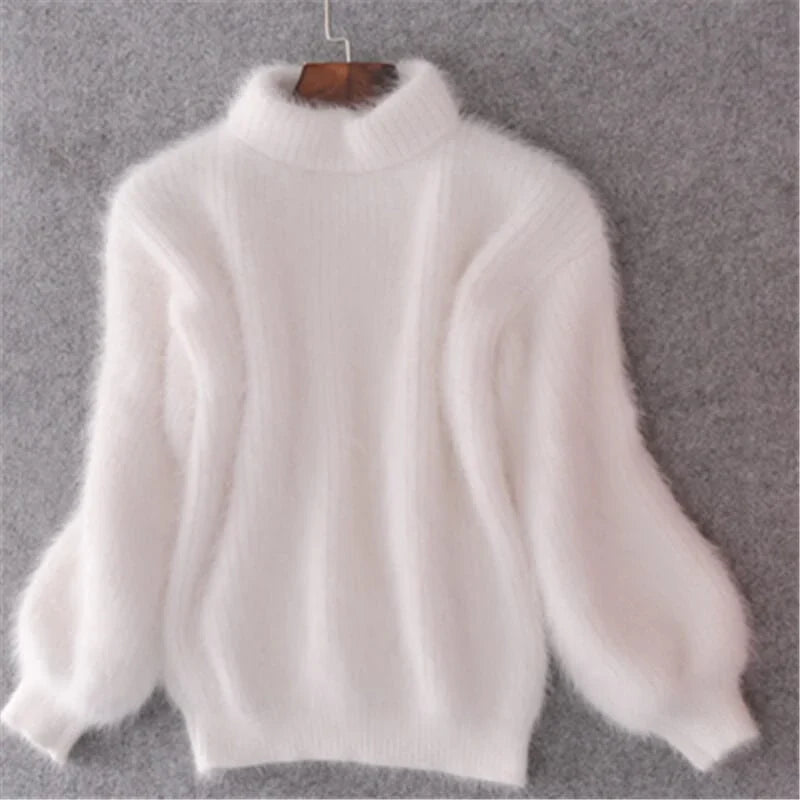 Dames sweater i løs uldstrik - behagelig og elegant med en moderne stil