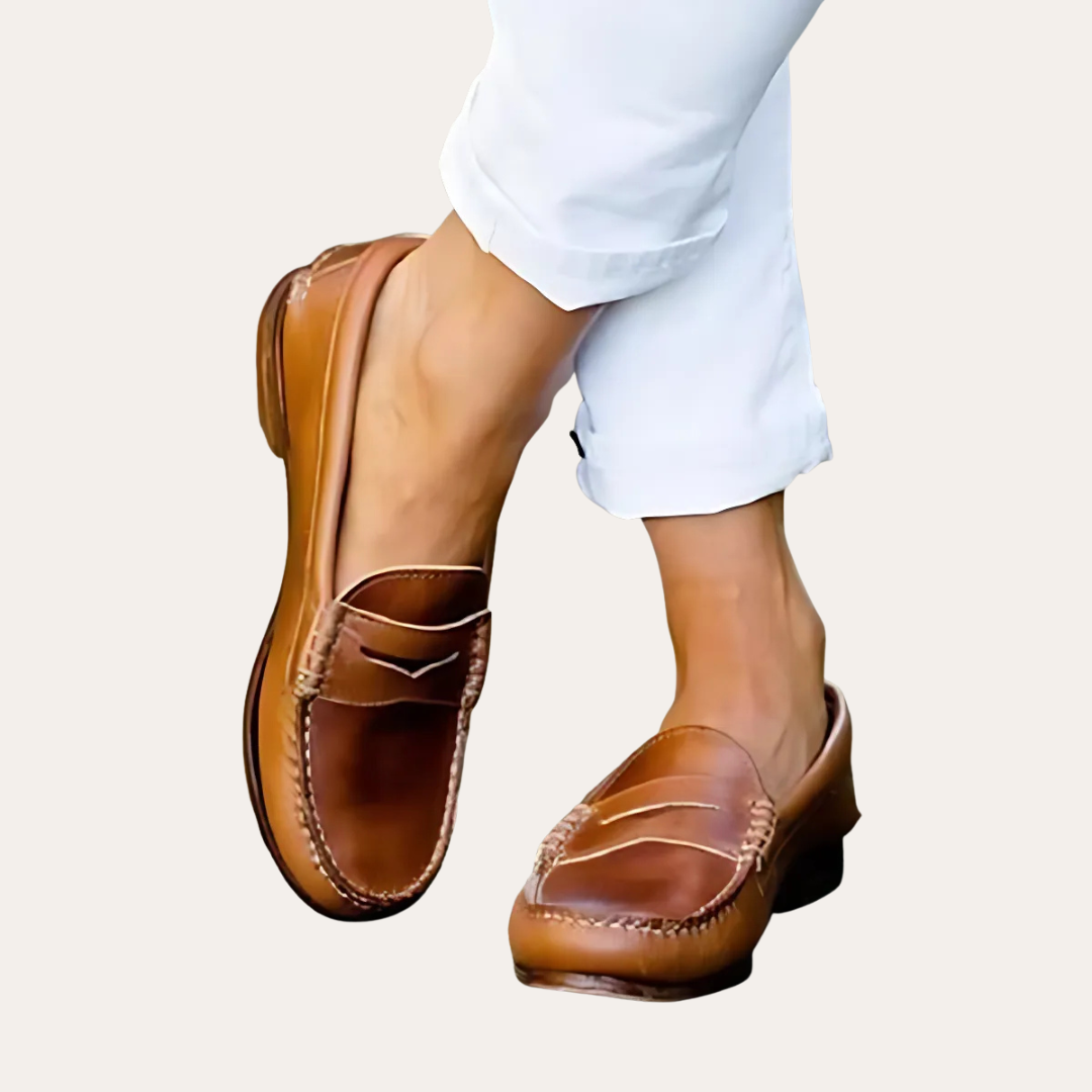 Women's Orthopaedic Leather Loafer Comfortable Shoes