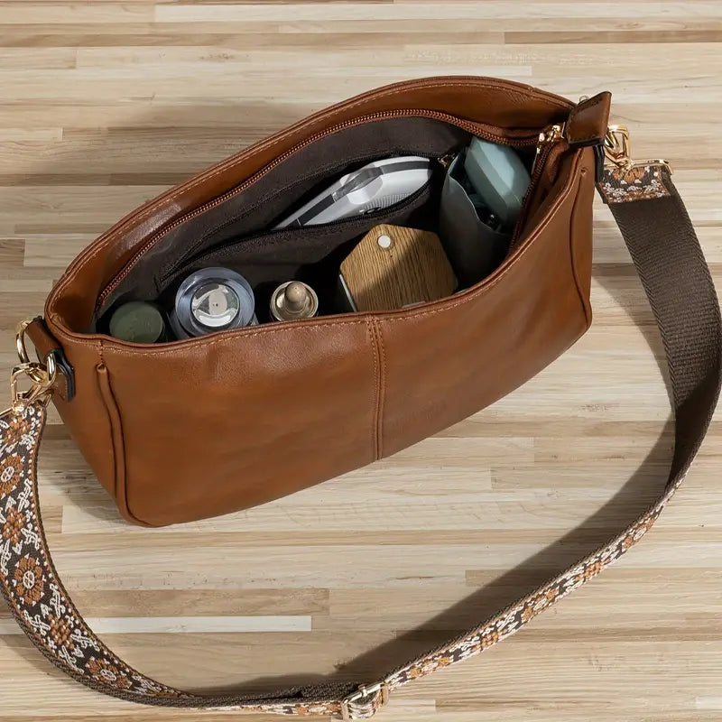 Women's shoulder bag - Vegan leather - Adjustable strap - Elegant & everyday