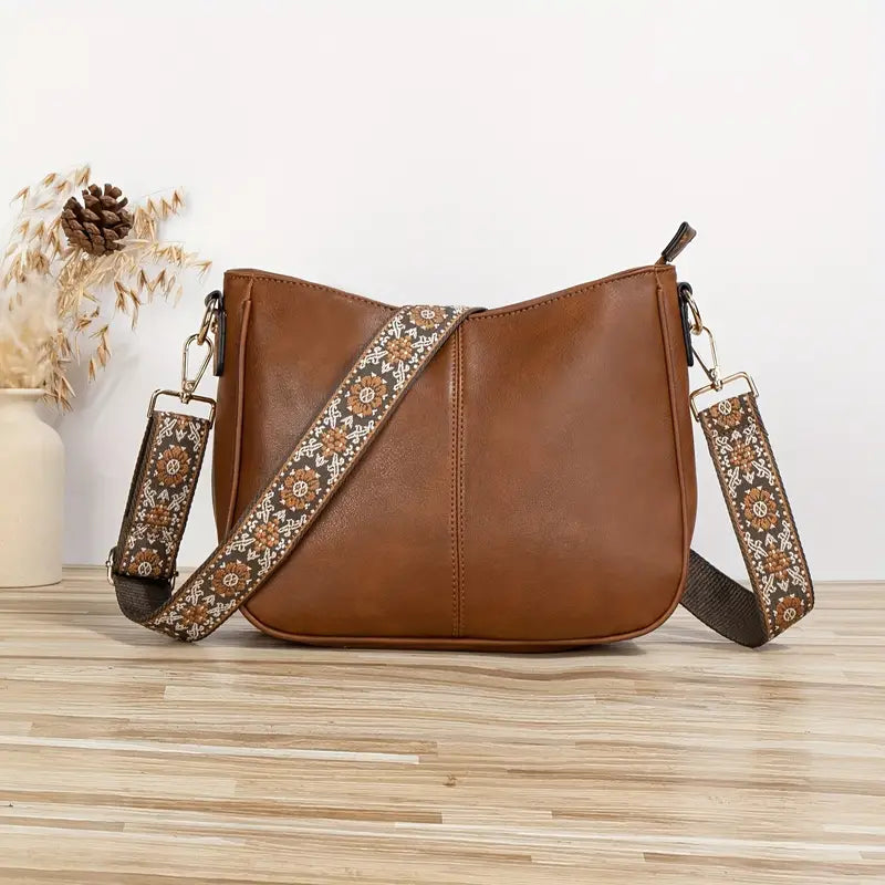 Women's shoulder bag - Vegan leather - Adjustable strap - Elegant & everyday