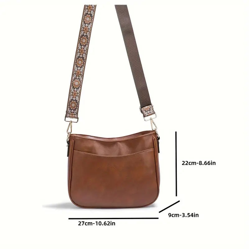 Women's shoulder bag - Vegan leather - Adjustable strap - Elegant & everyday