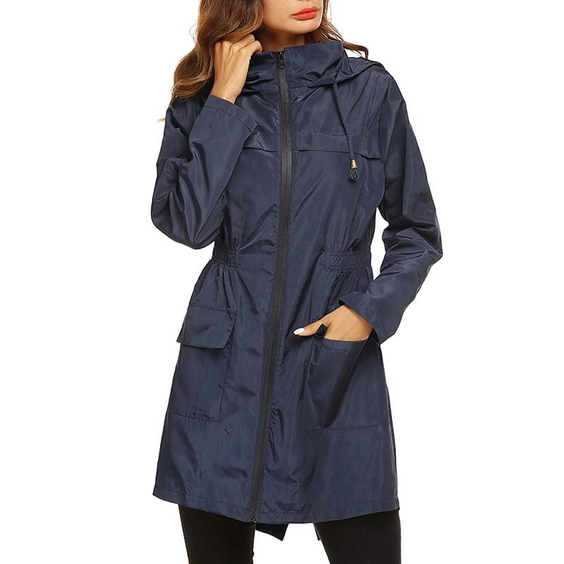 Dámská nepromokavá větrovka pro outdoorové aktivity v dešti a větru