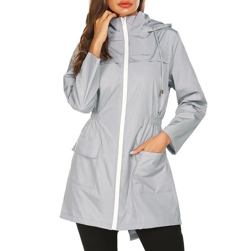 Dámská nepromokavá větrovka pro outdoorové aktivity v dešti a větru