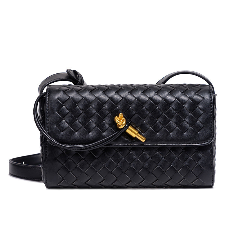 Vævet crossbody-clutch