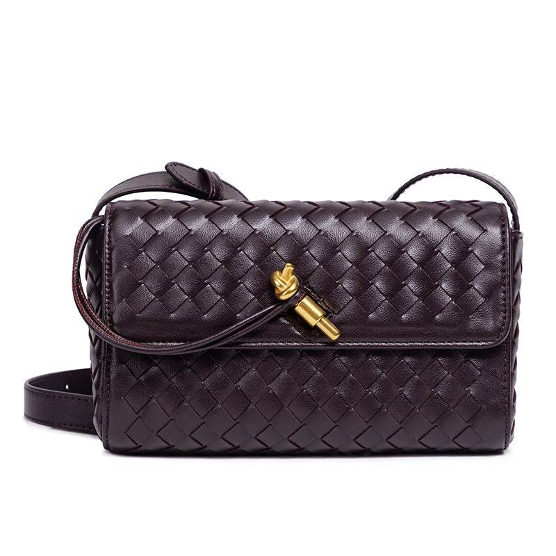 Vævet crossbody-clutch