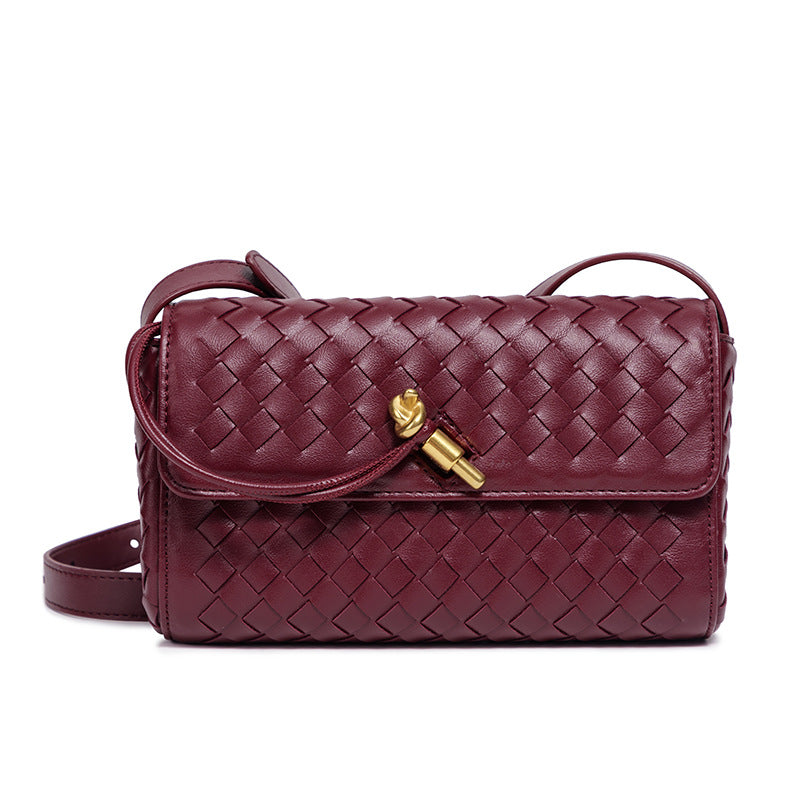 Vævet crossbody-clutch