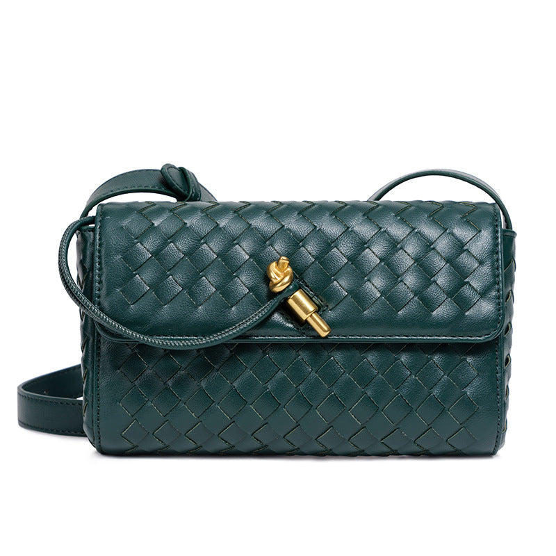 Vævet crossbody-clutch